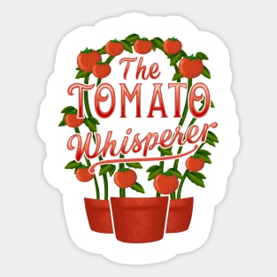 Tomatoes Gardener Vegetable Drawing Sticker